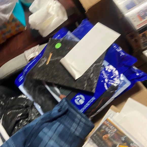 Gildan Men's Charcoal Trench Coat - Picture 3 of 16